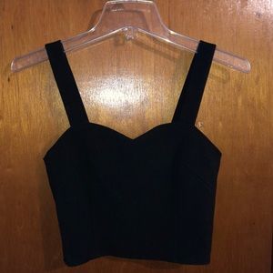 Black crop top